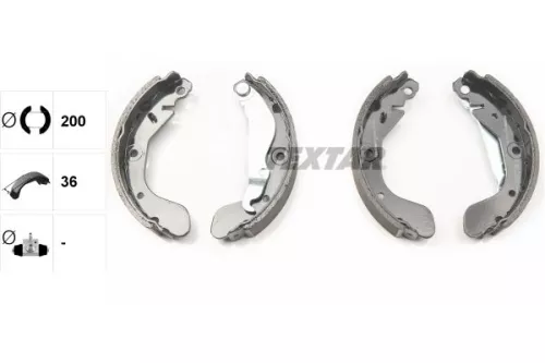 TEXTAR TEXTAR 91079900 1x Brake Shoe Set 