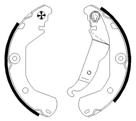 TEXTAR TEXTAR 91080200 1x Brake Shoe Set 