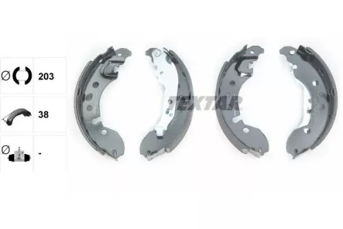 TEXTAR TEXTAR 91080700 1x Brake Shoe Set 