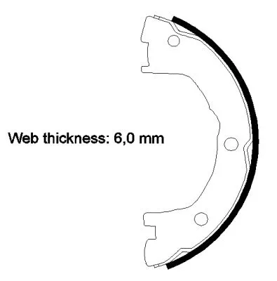 TEXTAR TEXTAR 91081400 1x Brake Shoe Set, parking brake 