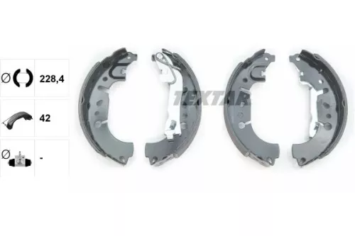 TEXTAR TEXTAR 91081500 1x Brake Shoe Set 