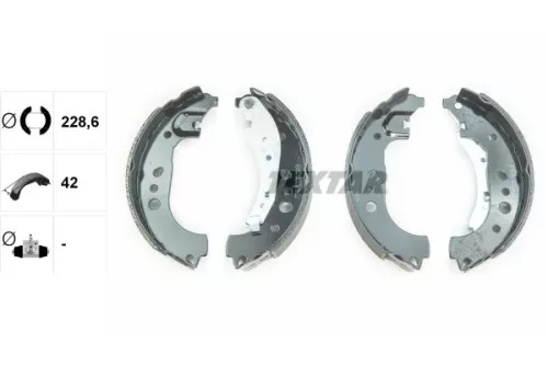 TEXTAR TEXTAR 91081700 1x Brake Shoe Set 