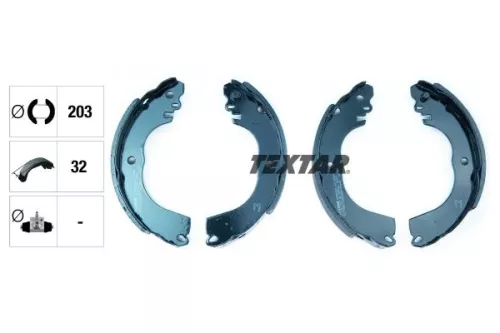 TEXTAR TEXTAR 91082000 1x Brake Shoe Set 