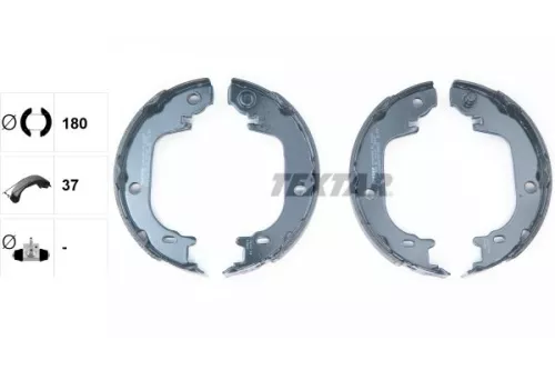 TEXTAR TEXTAR 91082100 1x Brake Shoe Set, parking brake 