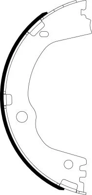 TEXTAR TEXTAR 91082500 1x Brake Shoe Set, parking brake 