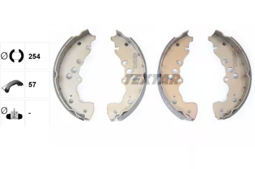 TEXTAR TEXTAR 91083600 1x Brake Shoe Set 