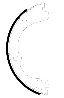 TEXTAR TEXTAR 91086300 1x Brake Shoe Set, parking brake 
