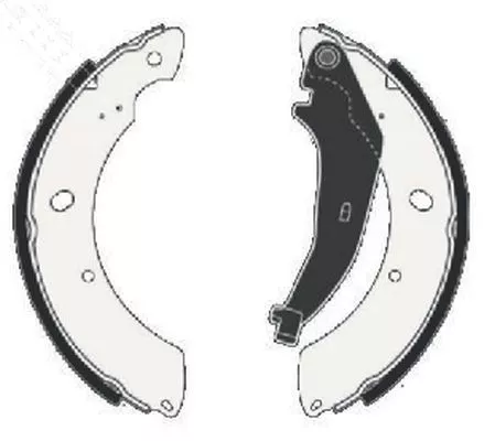 TEXTAR TEXTAR 91086700 1x Brake Shoe Set 