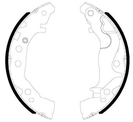 TEXTAR TEXTAR 91086800 1x Brake Shoe Set 