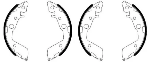 TEXTAR TEXTAR 91087500 1x Brake Shoe Set 
