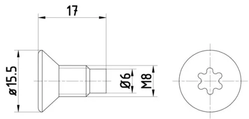 MINTEX MINTEX (TPM0004) 1x Bolt, brake disc 