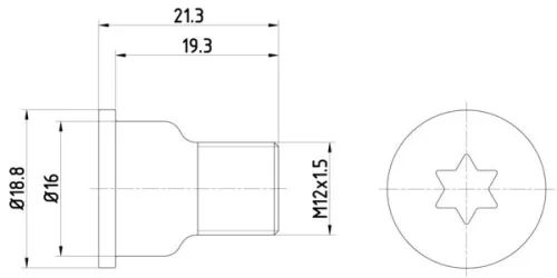 MINTEX MINTEX (TPM0005) 1x Bolt, brake disc 