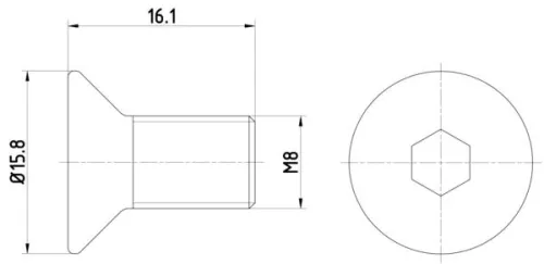 MINTEX MINTEX (TPM0006) 1x Bolt, brake disc 