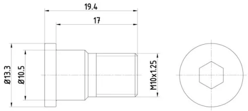 MINTEX MINTEX (TPM0007) 1x Bolt, brake disc 