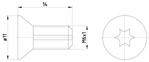 MINTEX MINTEX (TPM0012) 1x Bolt, brake disc 