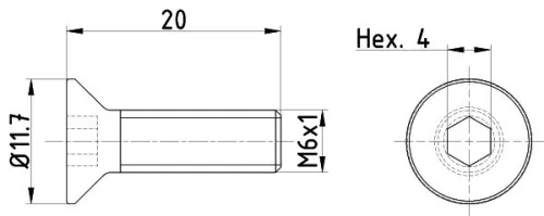 MINTEX MINTEX (TPM0015) 1x Bolt, brake disc 