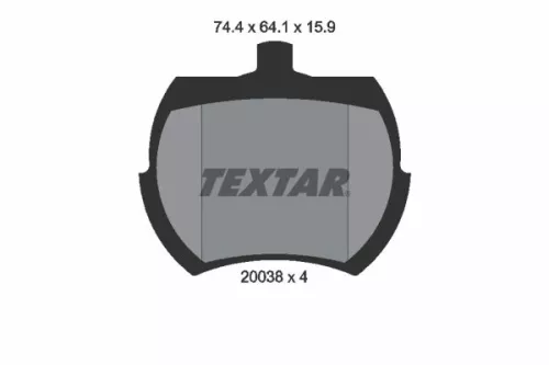 TEXTAR TEXTAR (2003801) 1x Brake Kit, disc brake 