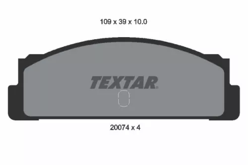 TEXTAR TEXTAR (2007404) 1x Brake Kit, disc brake 