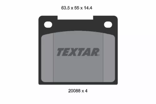 1x  TEXTAR Brake Pad Set