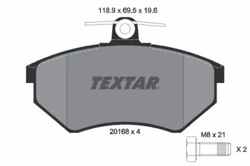 TEXTAR TEXTAR (2016804) 1x Brake Kit, disc brake 