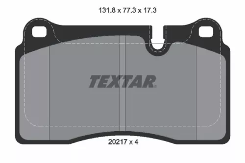 TEXTAR TEXTAR (2021701) 1x Brake Kit, disc brake 