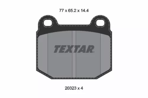 1x  TEXTAR Brake Pad Set