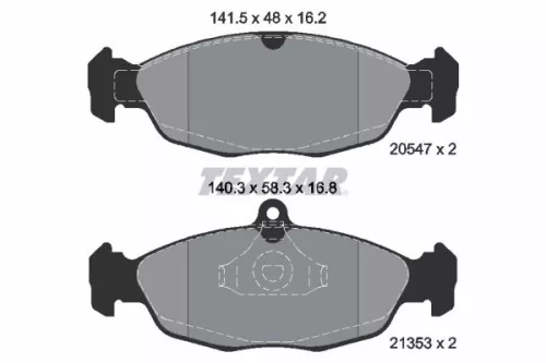 TEXTAR TEXTAR (2054701) 1x Brake Kit, disc brake 