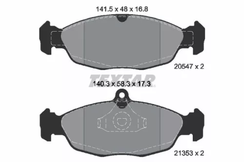 TEXTAR TEXTAR (2054701) 1x Brake Kit, disc brake 
