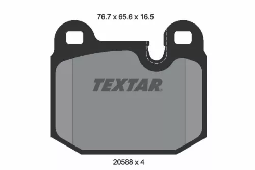 TEXTAR TEXTAR (2058805) 1x Brake Kit, disc brake 