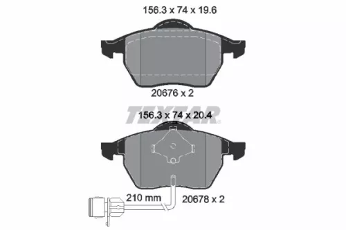 TEXTAR TEXTAR (2067602) 1x Brake Kit, disc brake 