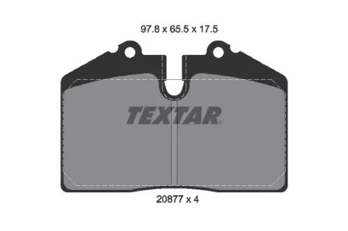 TEXTAR TEXTAR (2087702) 1x Brake Kit, disc brake 