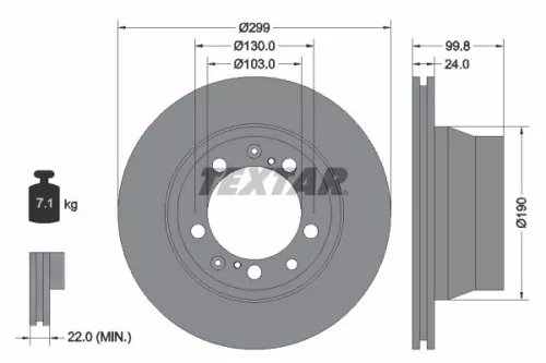 TEXTAR TEXTAR (2087702) 1x Brake Kit, disc brake 
