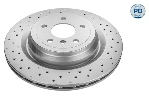 2x Meyle PD Rear Perforated Brake Disc For Mercedes-benz M-class