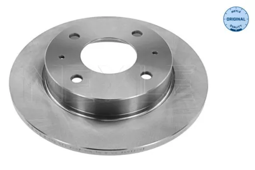 2x Meyle Rear Solid Brake Disc For Mitsubishi Smart Colt Colt Czc Forfour