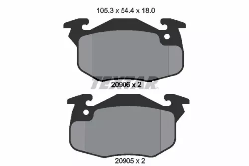 TEXTAR TEXTAR (2090602) 1x Brake Kit, disc brake 