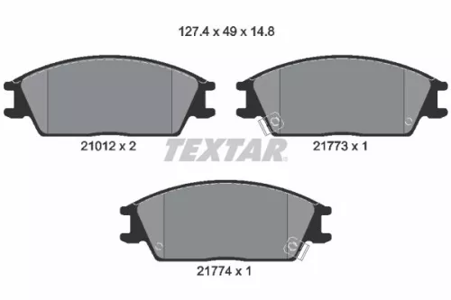 TEXTAR TEXTAR (2101202) 1x Brake Kit, disc brake 