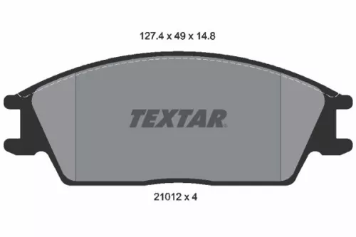 TEXTAR TEXTAR (2101204) 1x Brake Kit, disc brake 