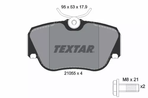 TEXTAR TEXTAR (2105503) 1x Brake Kit, disc brake 