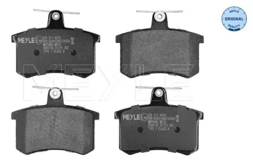 Meyle Rear Brake Pad Set For Alfa Romeo Audi Fiat Lancia 100 164 200 