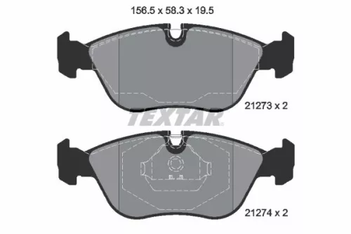 1x  TEXTAR Brake Pad Set