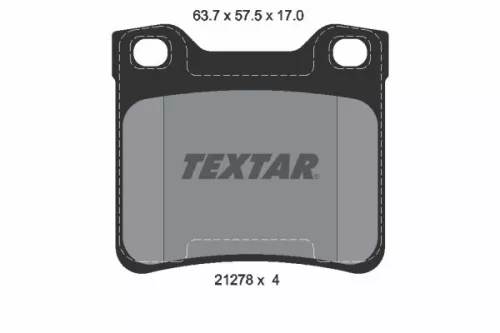 TEXTAR TEXTAR (2127803) 1x Brake Kit, disc brake 