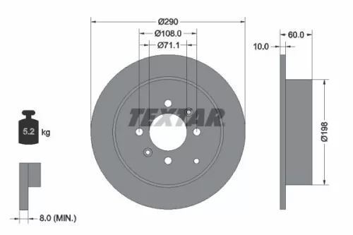TEXTAR TEXTAR (2127803) 1x Brake Kit, disc brake 