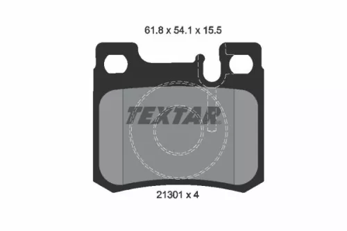 1x TEXTAR 2130103 Brake Pad Set