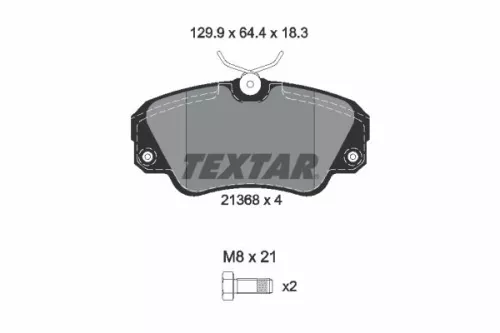 TEXTAR TEXTAR (2136801) 1x Brake Kit, disc brake 