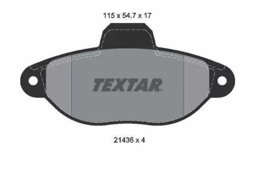 TEXTAR TEXTAR (2143602) 1x Brake Kit, disc brake 