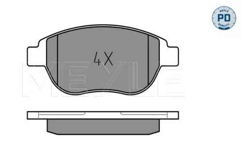 MEYLE MEYLE 025 236 0019/PD Meyle Pd Front Brake Pad Set For Citroën Peugeot 1007 206 207 207 Cc 207 