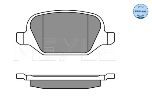 MEYLE MEYLE 025 236 0113 Meyle Rear Brake Pad Set For Abarth Citroën Fiat Lancia 500 500 / 595 