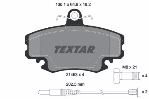 TEXTAR TEXTAR (2146304) 1x Brake Kit, disc brake 