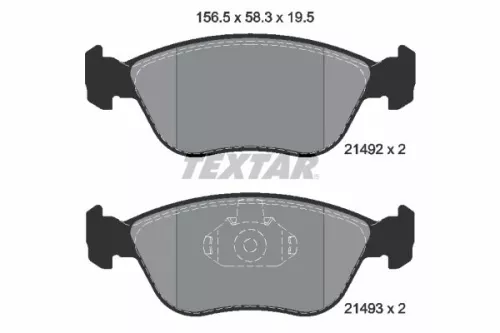 TEXTAR TEXTAR (2149201) 1x Brake Kit, disc brake 