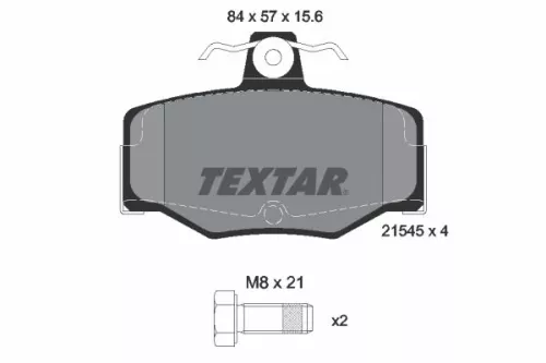 TEXTAR TEXTAR (2154501) 1x Brake Kit, disc brake 